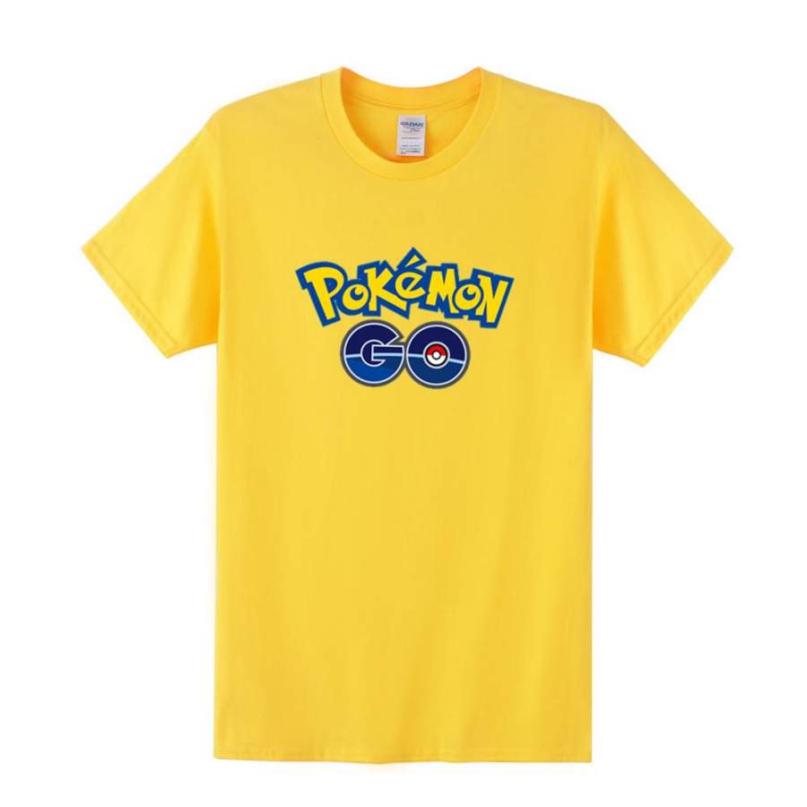 Cartoon Pokemon Go T Shirt Men Cute Pocket Pikachu T-Shirts Boy Short Sleeve Anime Mens Clothing