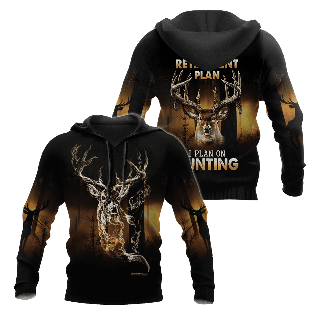 Deer Hunting – Yes I Have A Retirement Plan I Plan On Hunting 3D All Over Printed Shirts