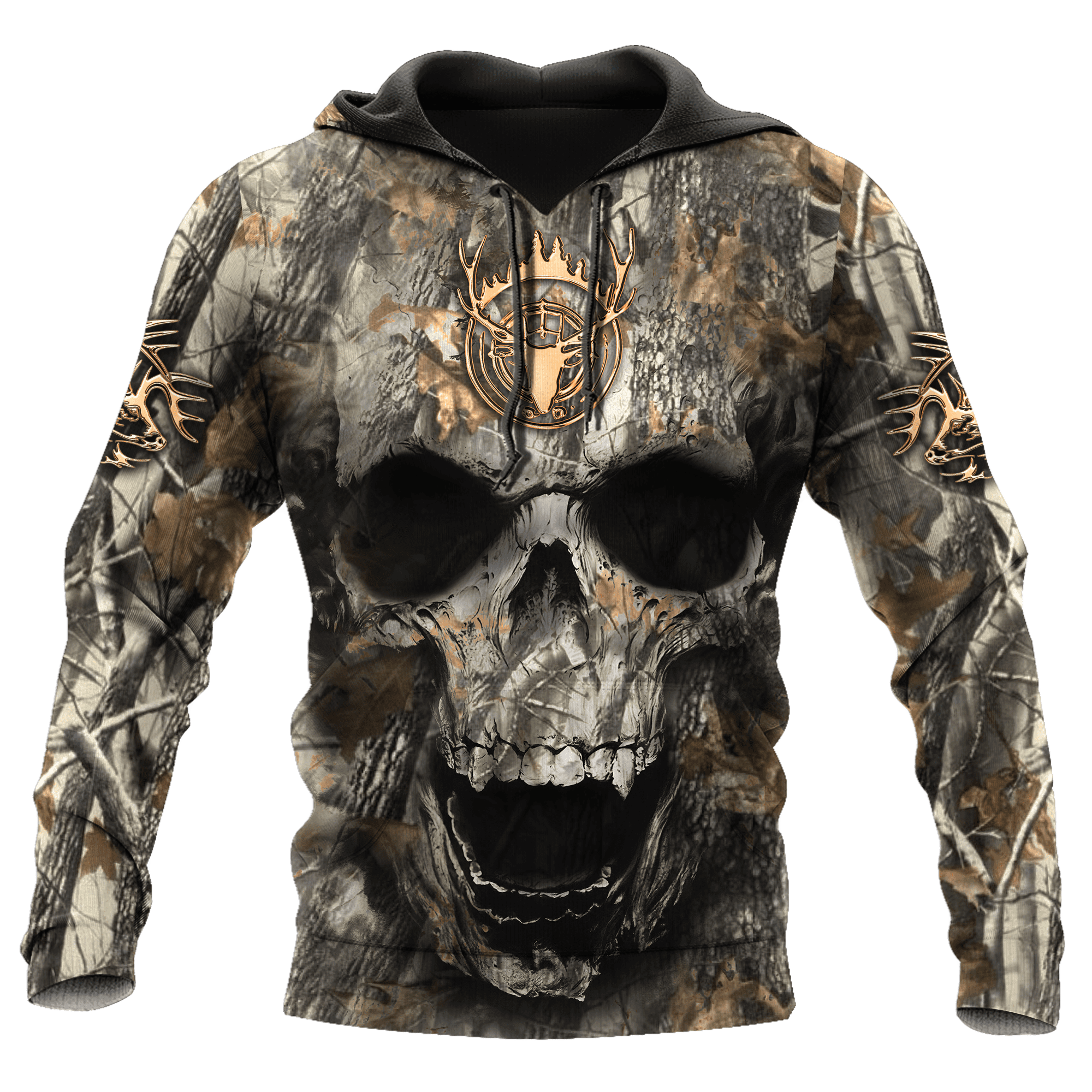 Deer Skull Hunting 3D All Over Printed Shirts