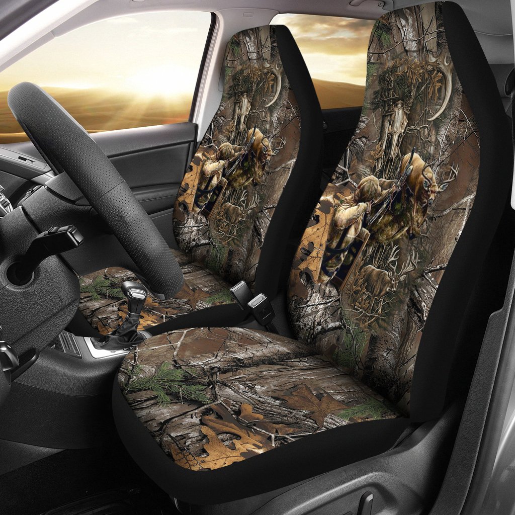 Bowhunting Deer Car Seat Covers