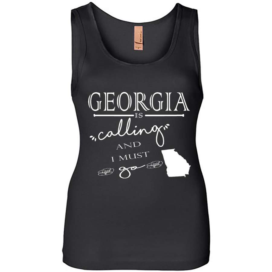 Georgia Is Calling And I Must Go – Womens Jersey Tank