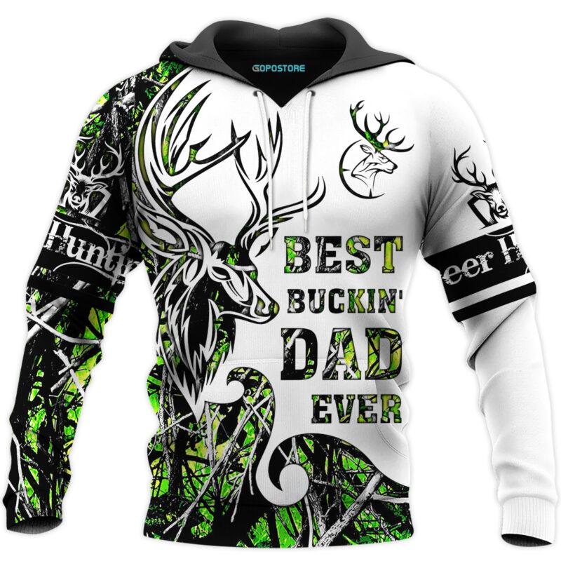 Best Buckin?? Dad Ever Deer Hunting 3D All Over Printed Shirts