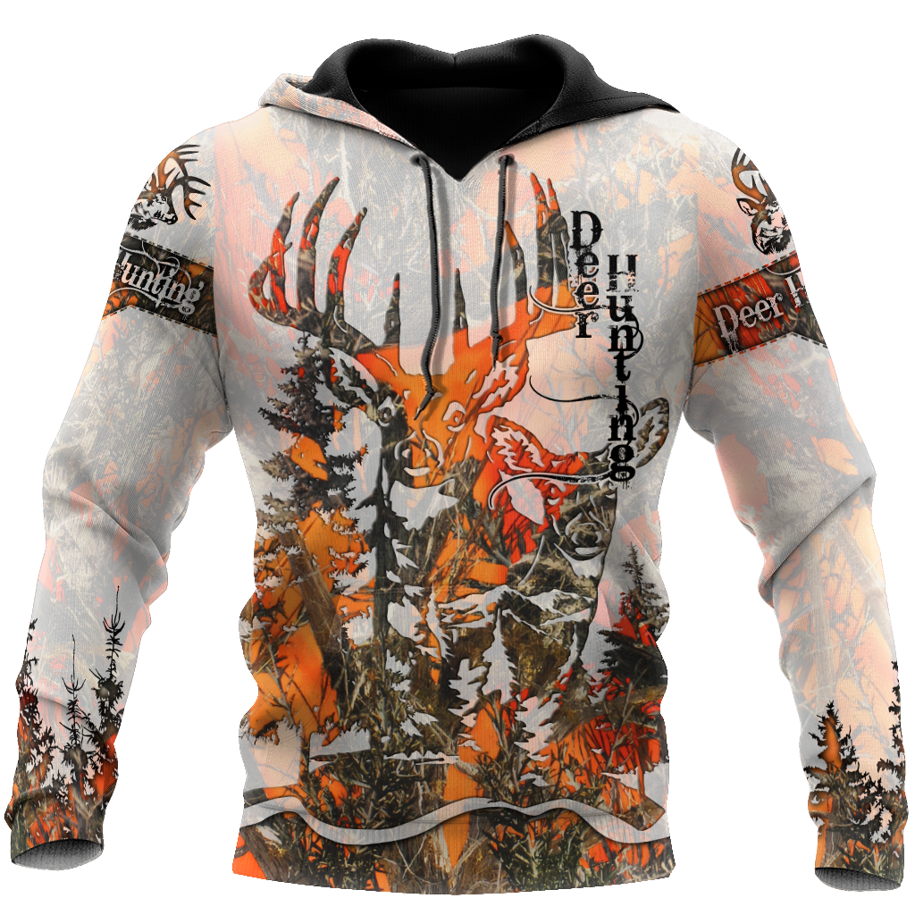 3D All Over Print Deer Hunting Hoodie JJW10082001