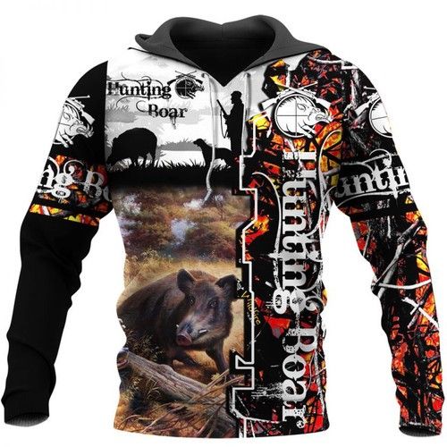 Boar Hunter ? Hunting Boar 3D Hoodie , ed Hoodie Best Trending Gift Personalize