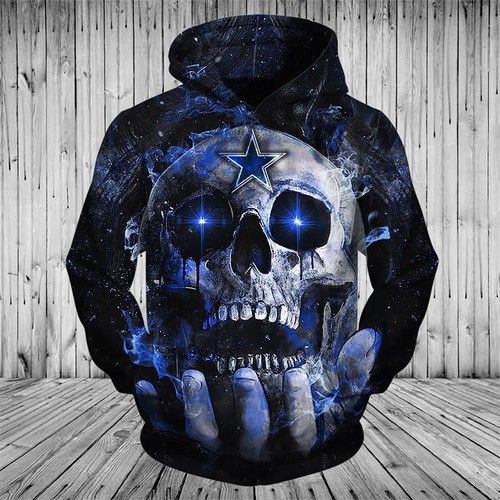 Dallas Cowboys Skull 3d Hoodie For Men For Women ed Hoodie Best Trending Gift Personalize