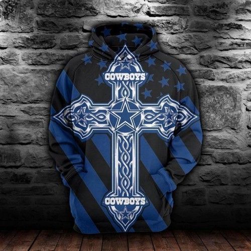 Dallas Cowboys Cross Pullover And Zippered Hoodies Dallas Cowboys 3d Hoodie Hoodie For Men For Women Best Trending Gift Personalize