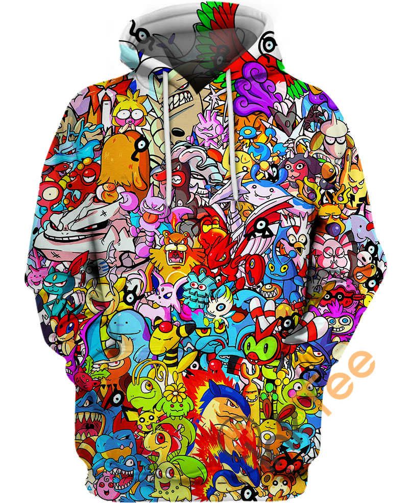 All Johto Pokemon Hoodie 3D