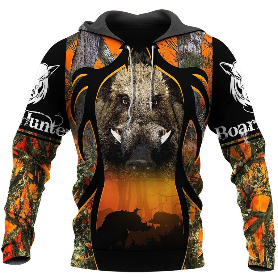 Boar Hunting Unisex 3D Hoodie All Over Print KMCCU