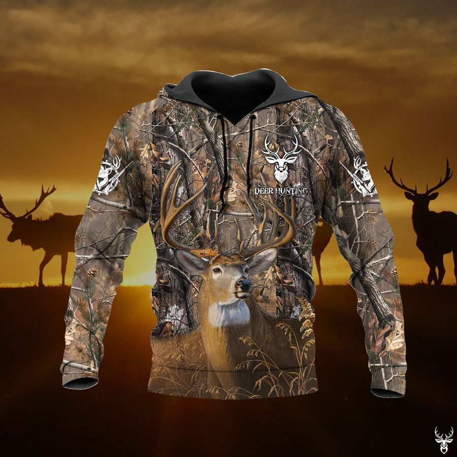 Deer Hunting Unisex 3D Hoodie All Over Print KMBUZ