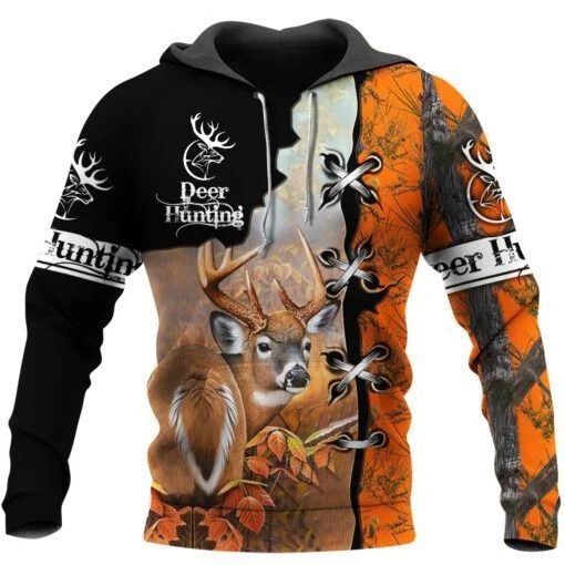 Deer Hunting Unisex 3D Hoodie All Over Print KMBVV