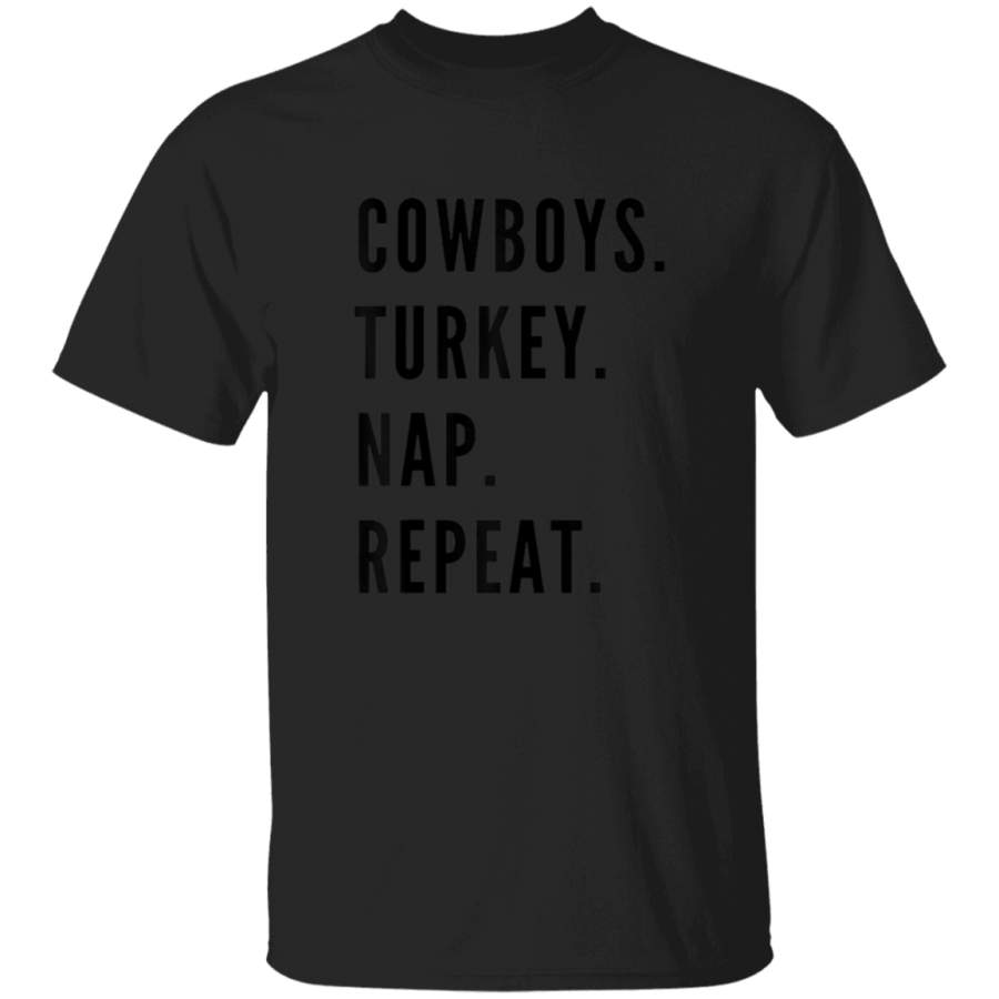 Cowboys Turkey Nap Repeat Thanksgiving Dallas Football TShirt Dallas Cowboys T Shirt