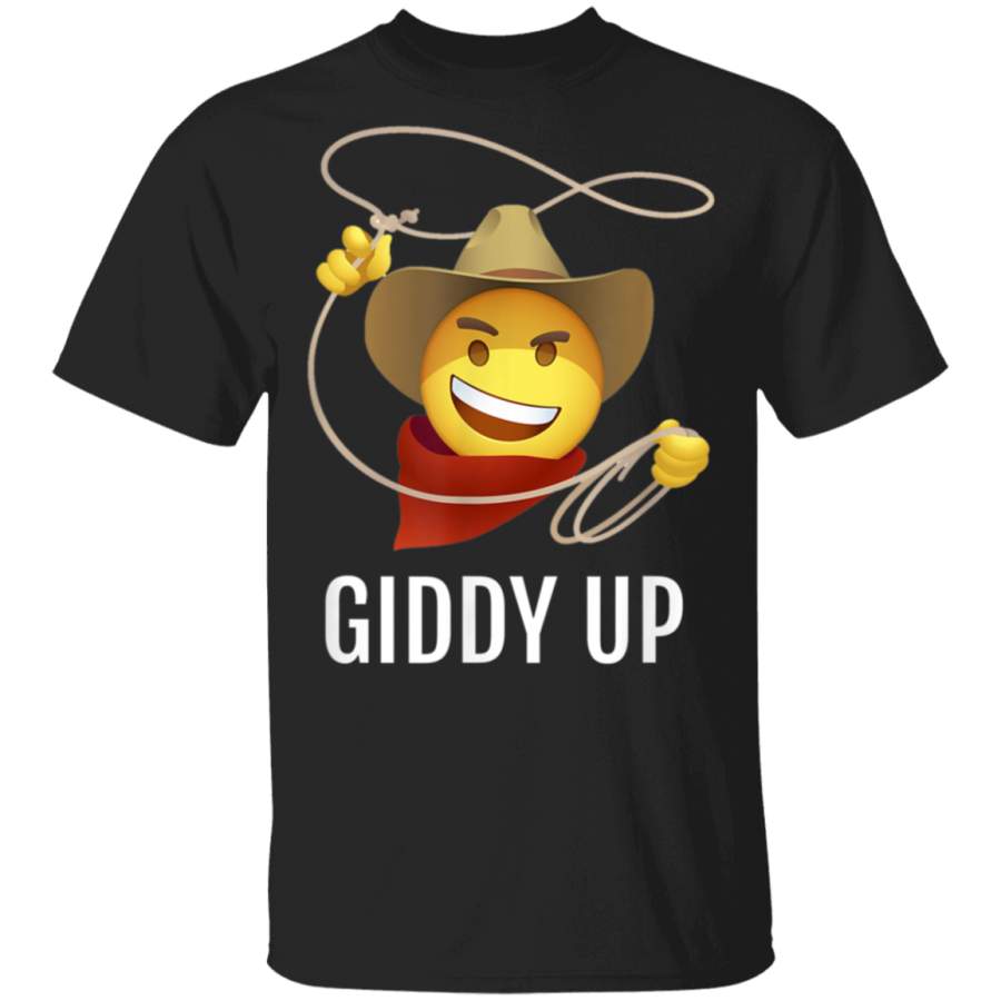 Cowboy Rope Hat Smiley Giddy Up Emoji TShirt Dallas Cowboys T Shirt