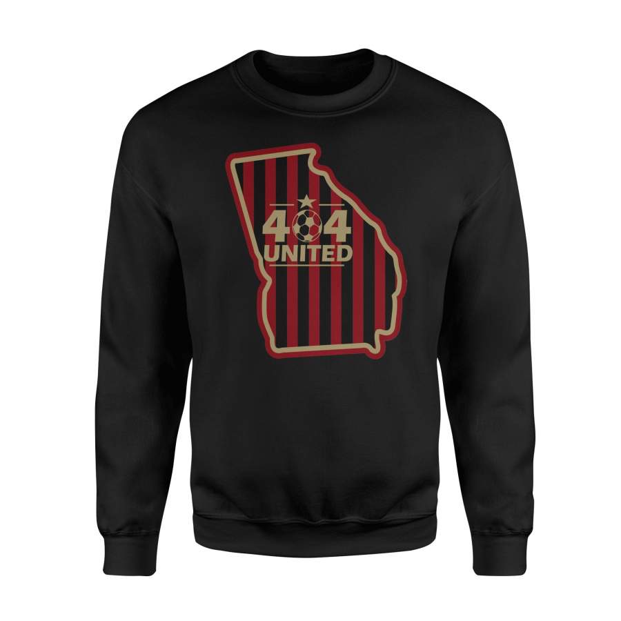 404 United Atlanta Soccer Georgia Map Sweatshirt