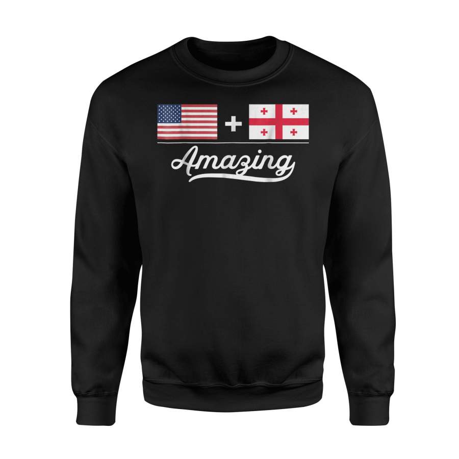 American + Georgian = Amazing Flag Sweatshirt