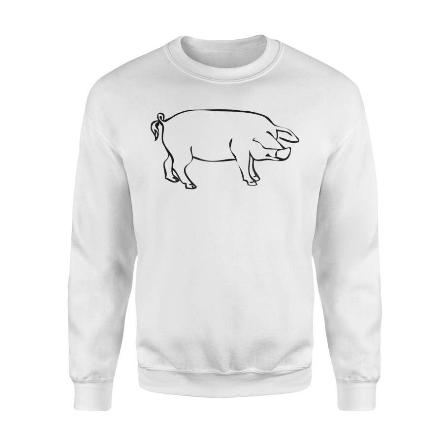 Black Pig Hog Pork Hunter Bacon Ham Lover Bbq Hunting Sweatshirt