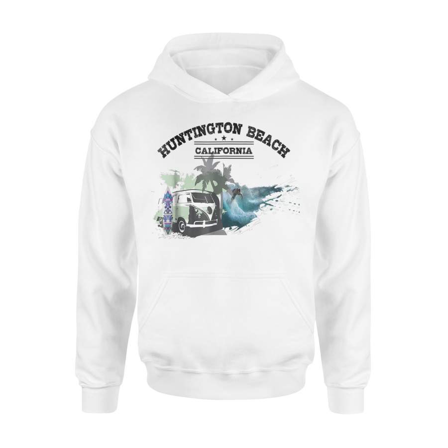 Camping And Windsurfing At Huntington Beach Hoodie