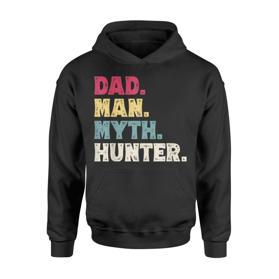 Dad Man Myth Hunter Father’s Day Vintage Hunting Gift Hoodie