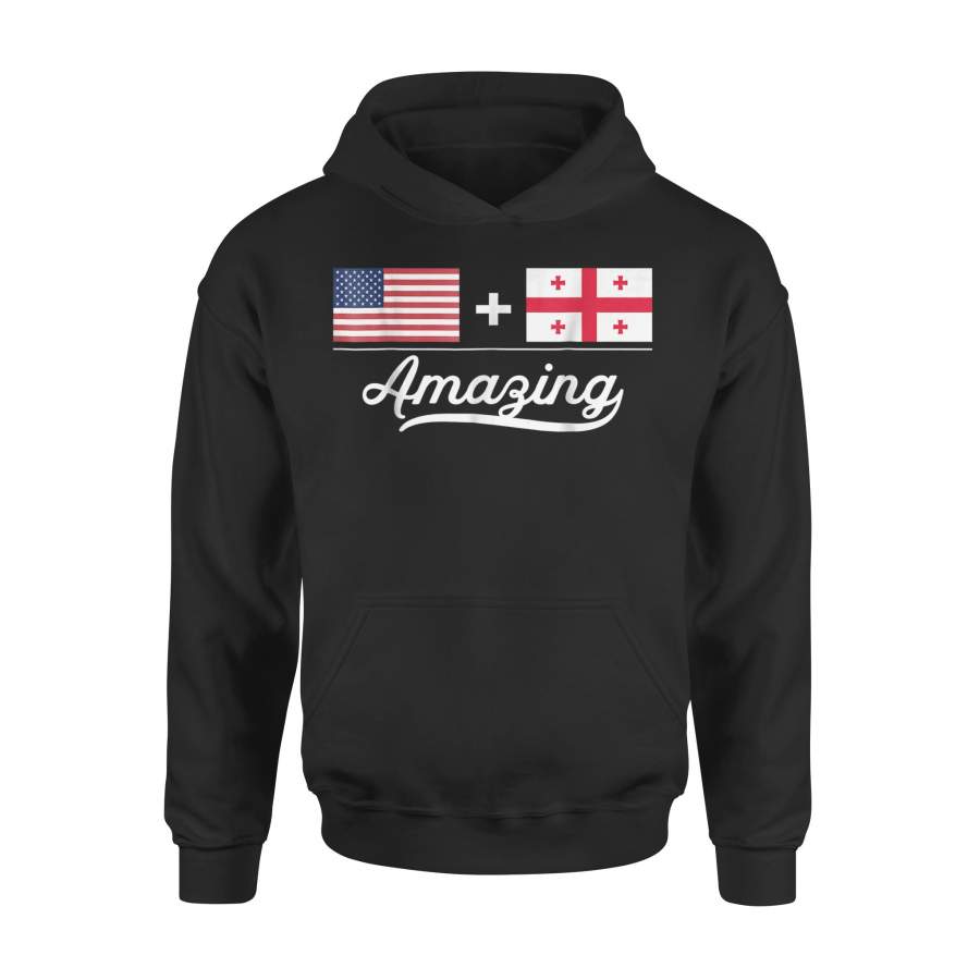 American + Georgian = Amazing Flag Premium Hoodie