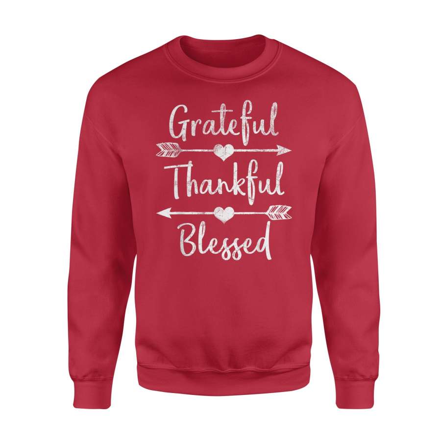 Arrow Grateful Thankful Blessed Thanksgiving Sweatshirt