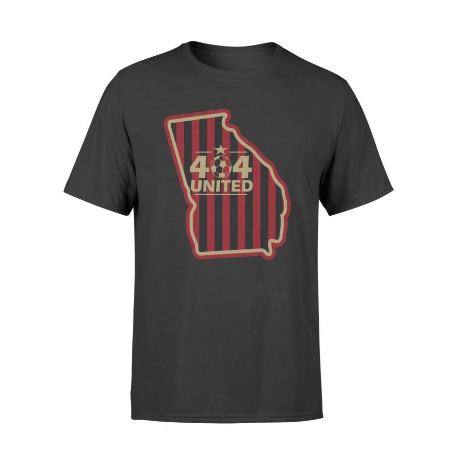 404 United Atlanta Soccer Georgia Map T-Shirt