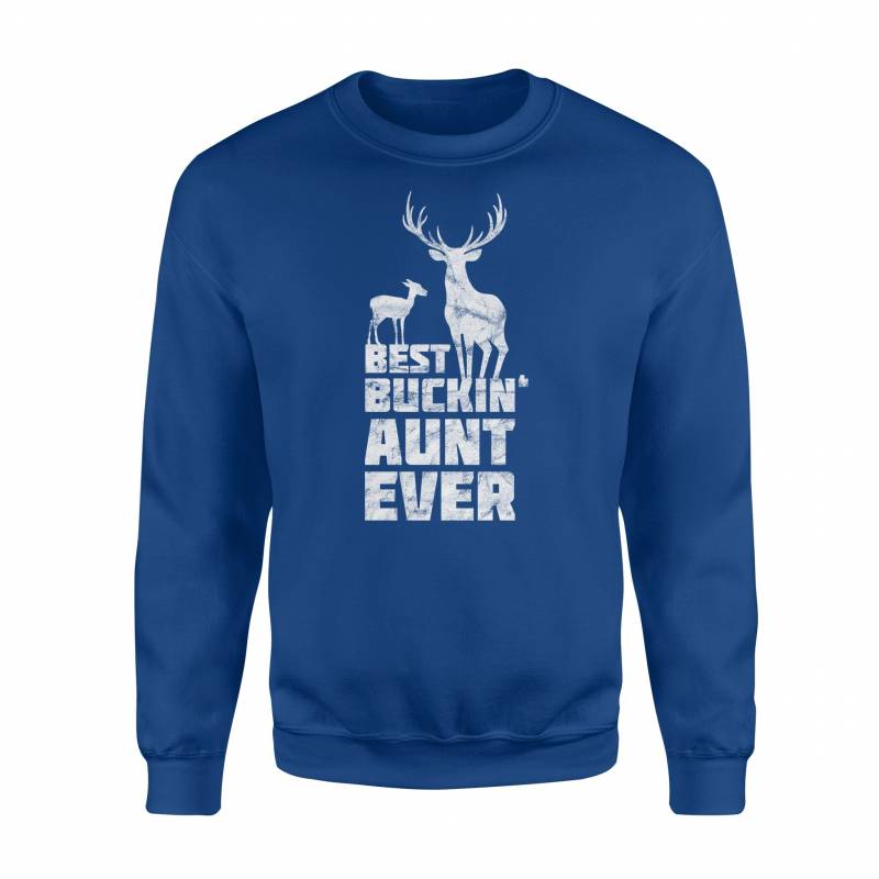 Best Bucking Aunt Deer Buck Hunting Fauntie Sweatshirt