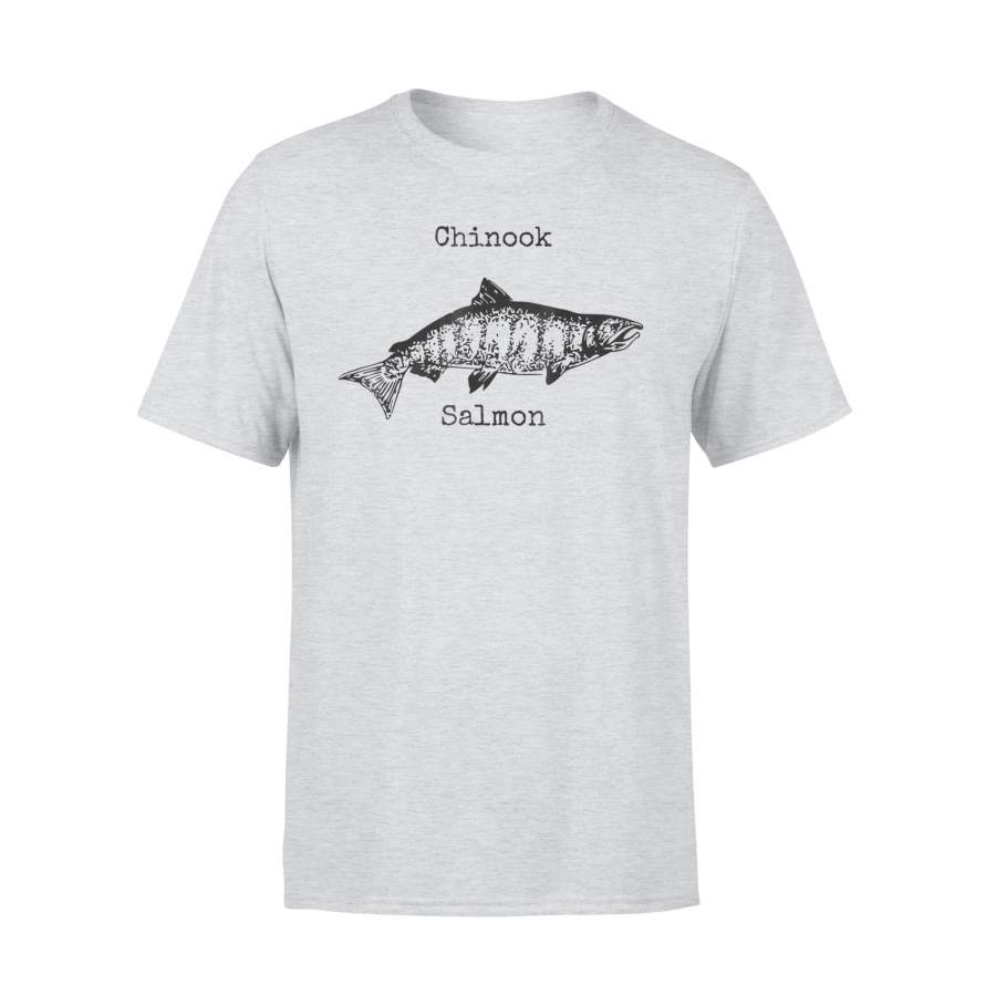 Chinook Salmon Fishing, Camping And Hunting T Shirt