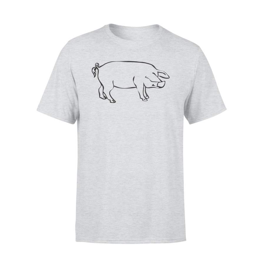 Black Pig Hog Pork Hunter Bacon Ham Lover BBQ Hunting T-Shirt