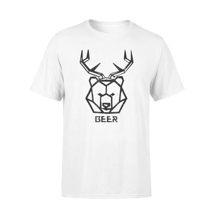 Bear Plus Deer Equals Beer Hunting Animal Lovers T-Shirt