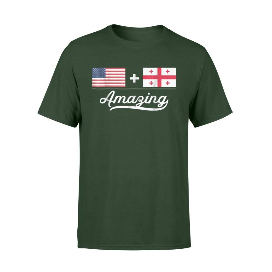 American + Georgian = Amazing Flag T-Shirt