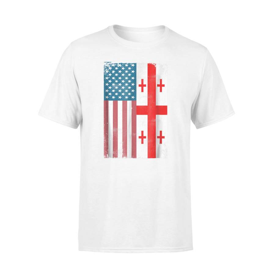 American Georgian Flag Georgia Republic Country T-Shirt