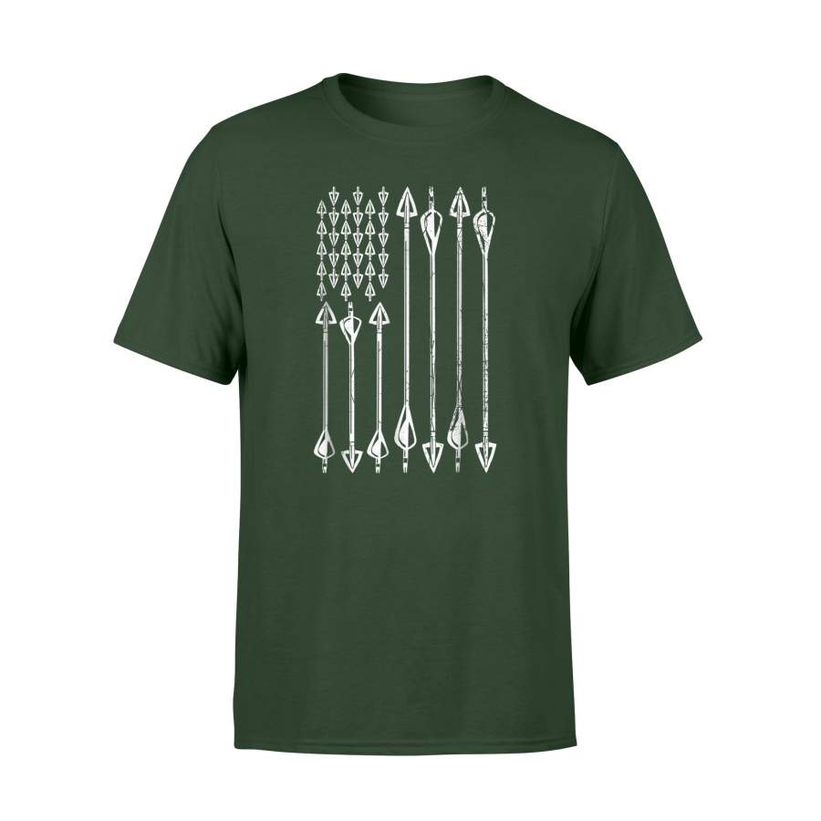 Archery Usa American Flag Arrows Hunting Bow Arrows T-Shirt