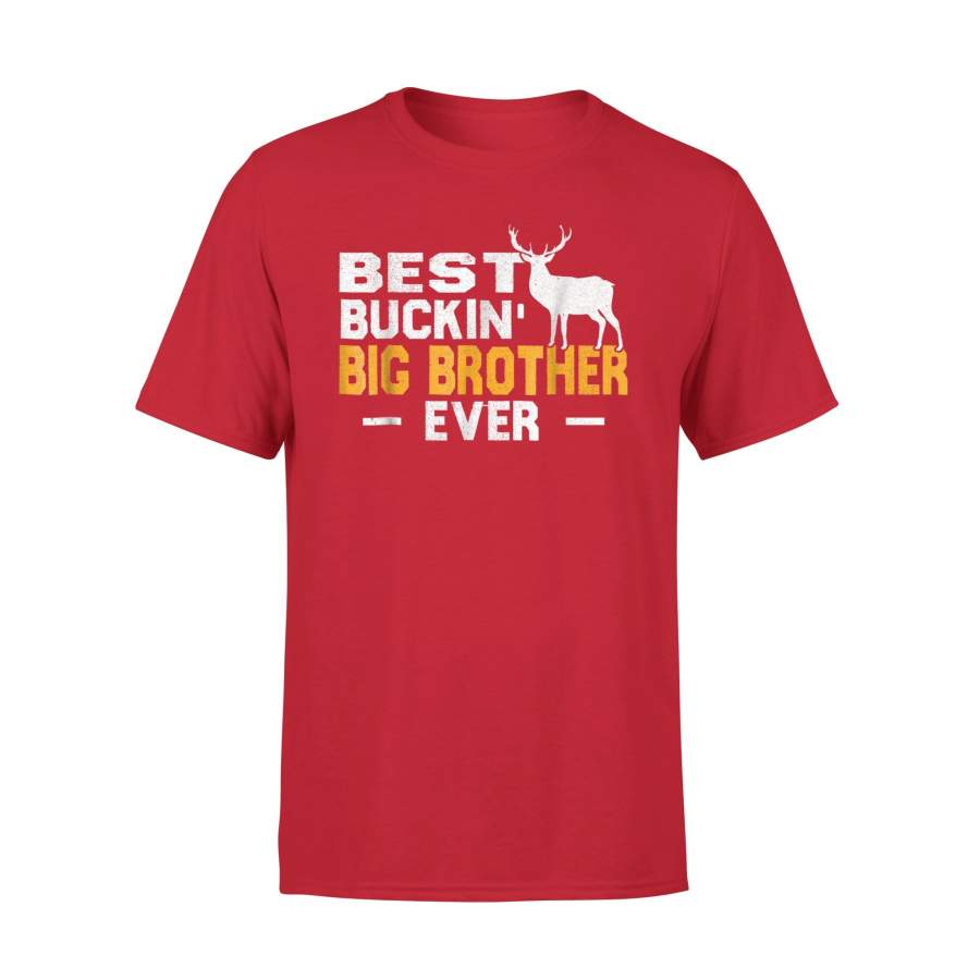 Best Buckin Big Brother Ever Deer Hunting Fathers Day T-Shirt