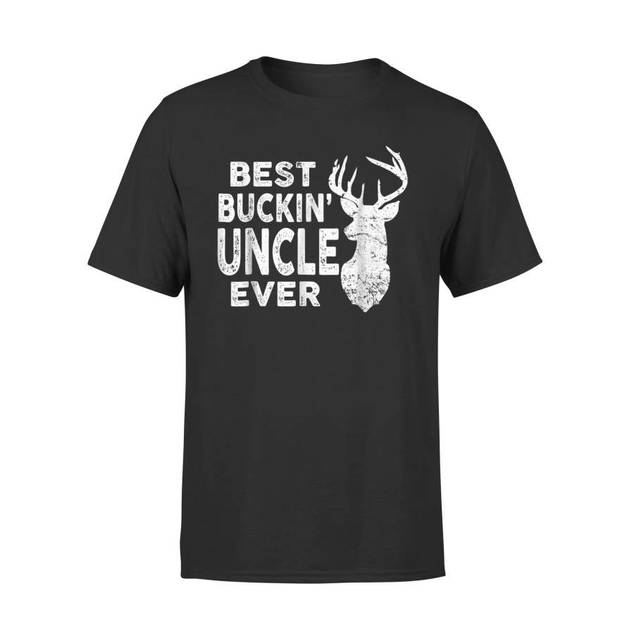 Best Buckin’Uncle Ever Deer Hunting Fathers Day Gift Premium T-Shirt