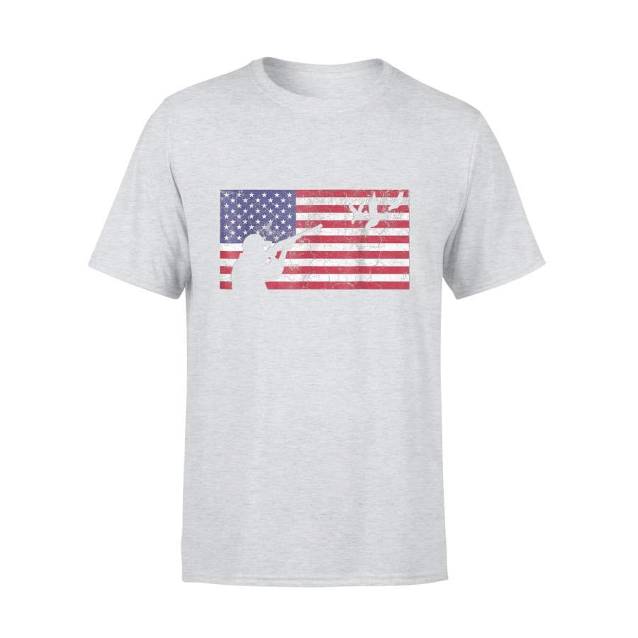 American Flag Hunting T-Shirt