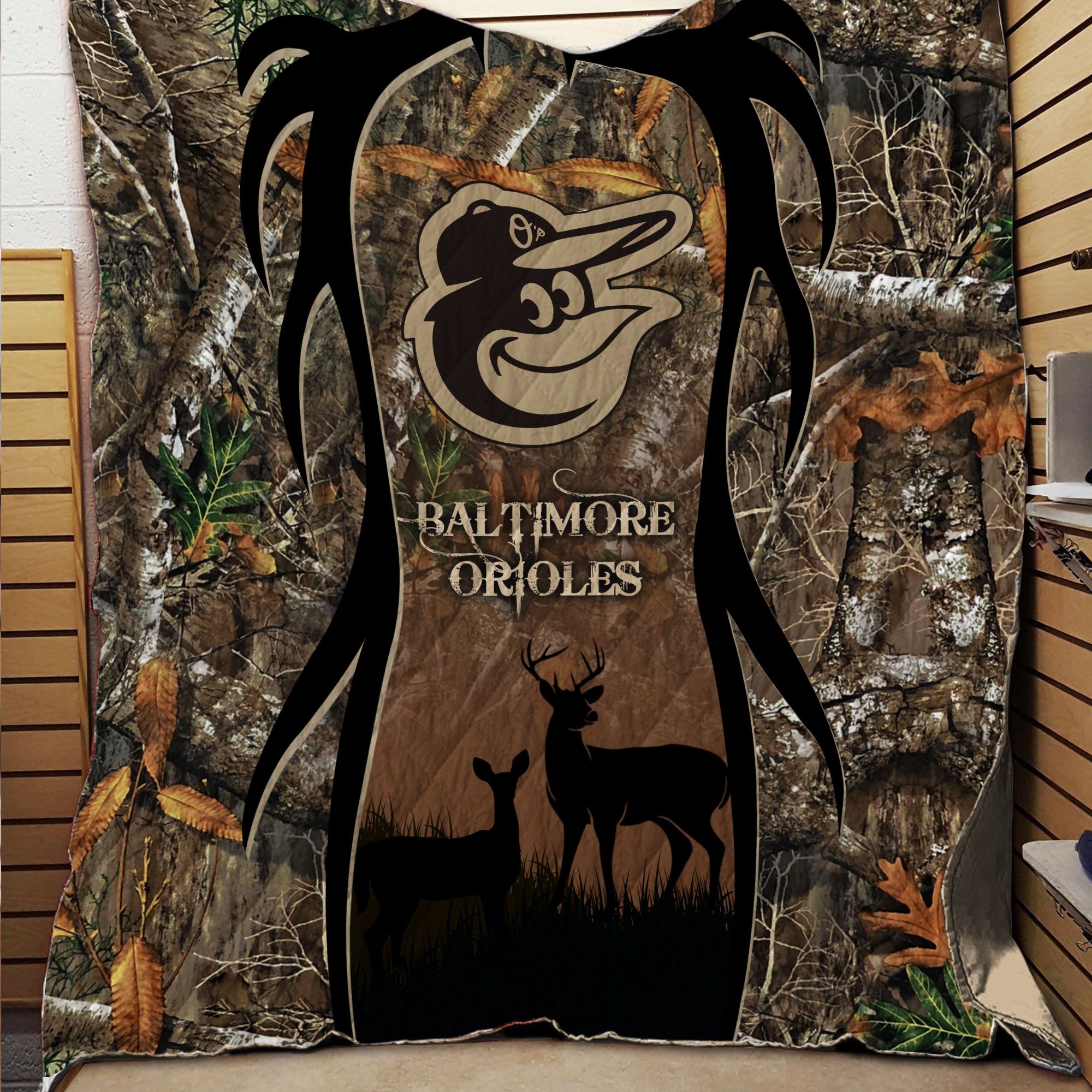 Baltimore Orioles Hunting Realtree Camo Quilt 263 L1MTH1846