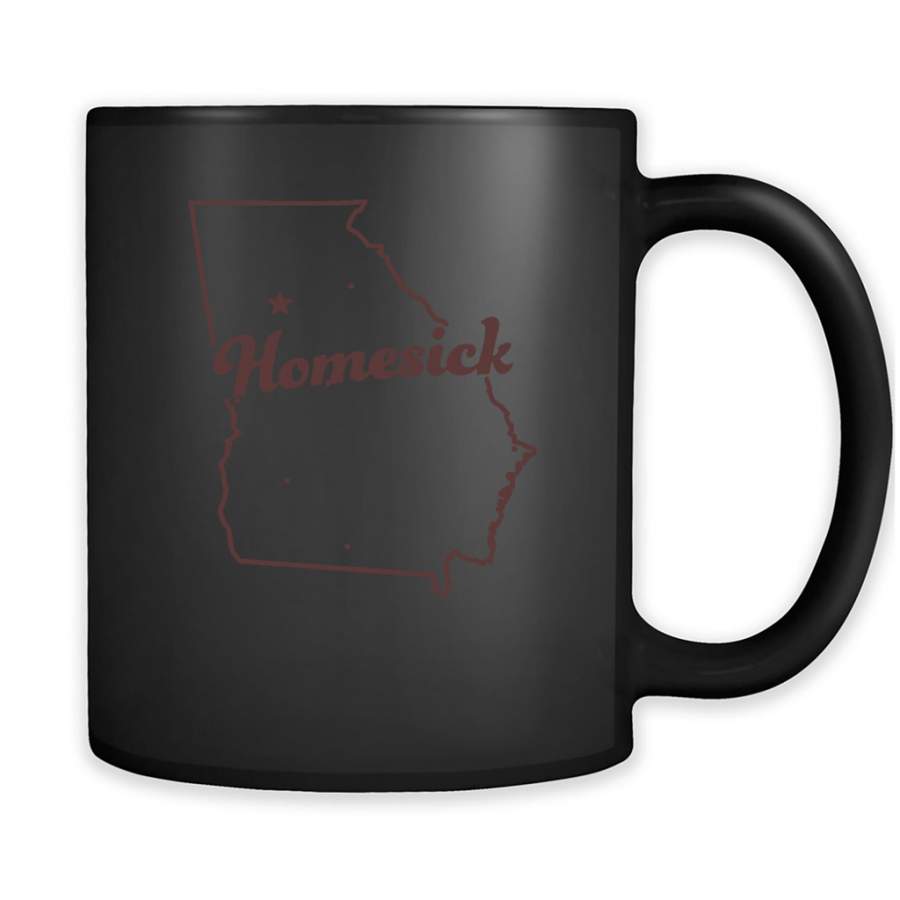 Georgia Homesick – Full-Wrap Coffee Black Mug