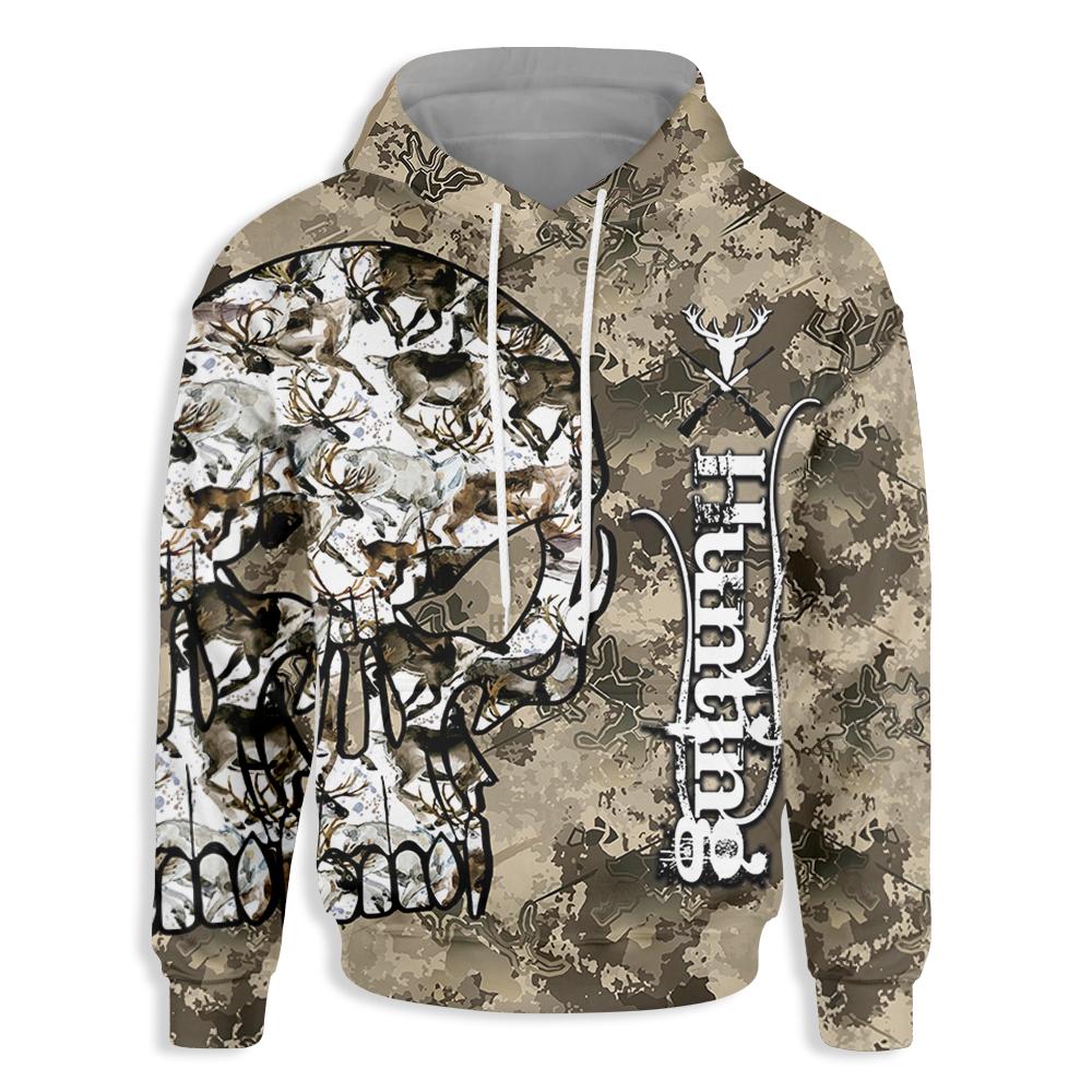 Deer And Camo Hunting Ez24 1702 All Over Print Hoodie