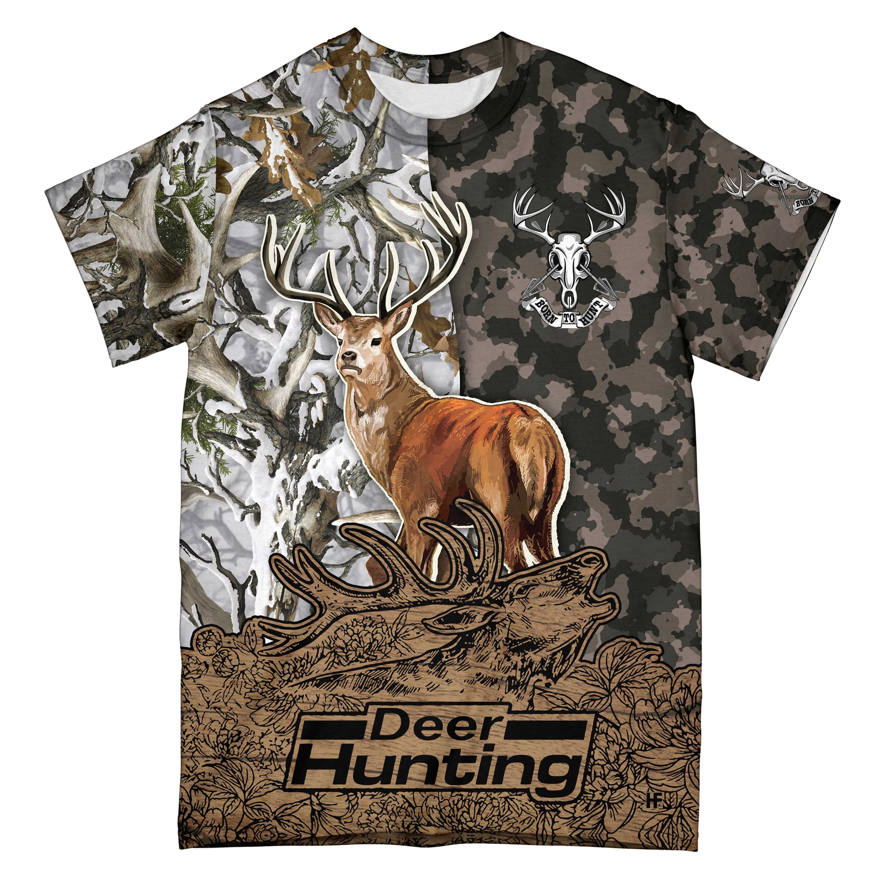 Deer Camouflage Bow Hunting Archery Ez20 0501 All Over Print T-Shirt