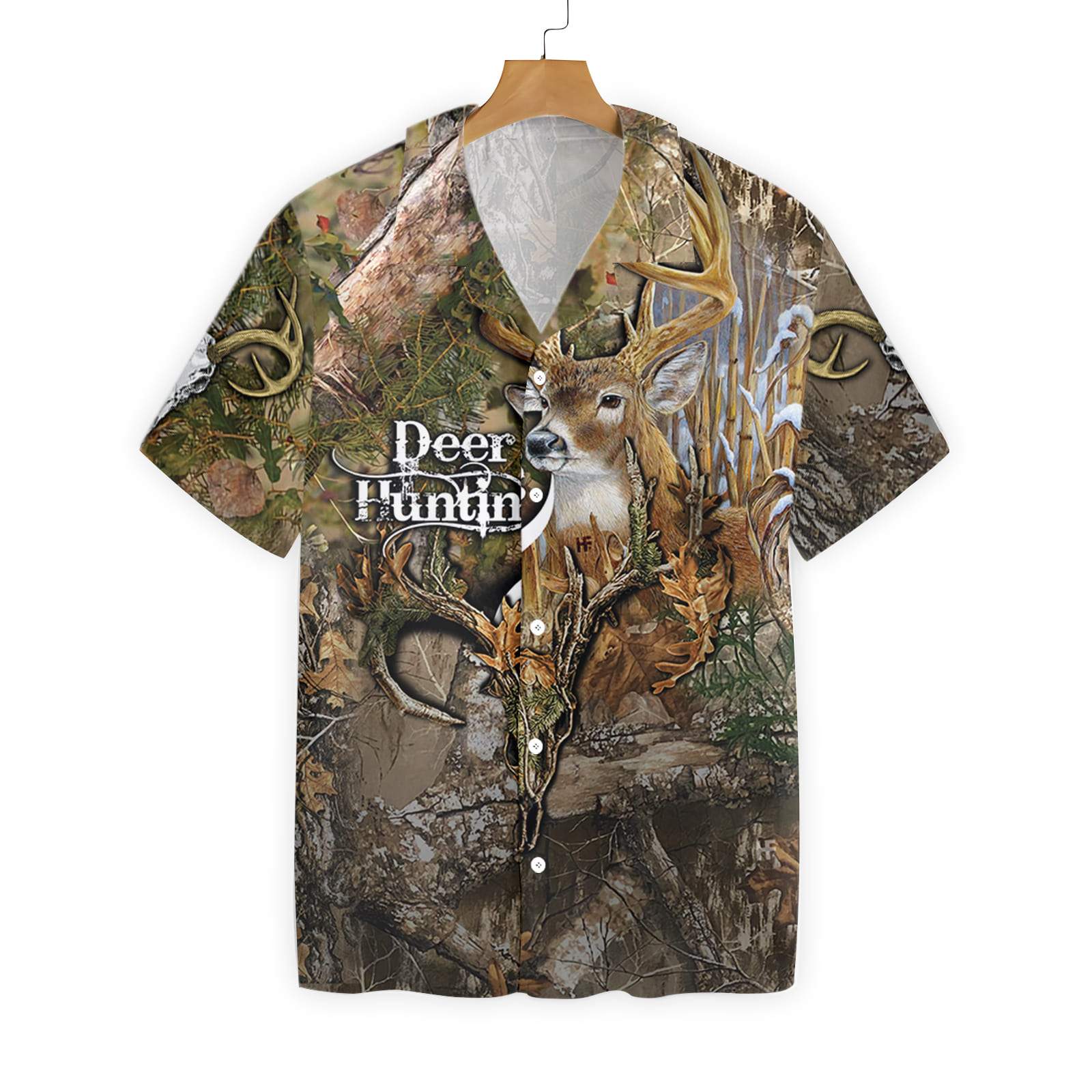 Deer Hunting The Forest Ez12 0312 Hawaiian Shirt