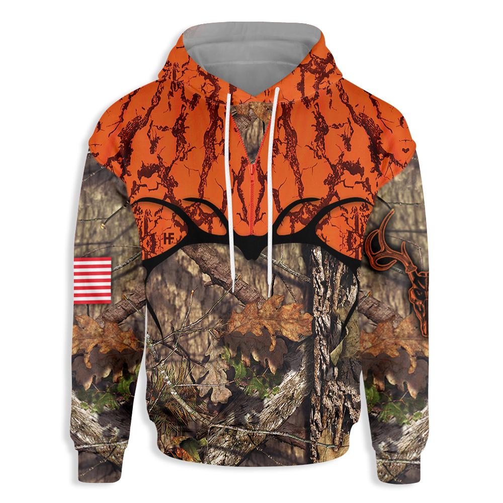 American Orange Hunting Ez26 0711 All Over Print Hoodie