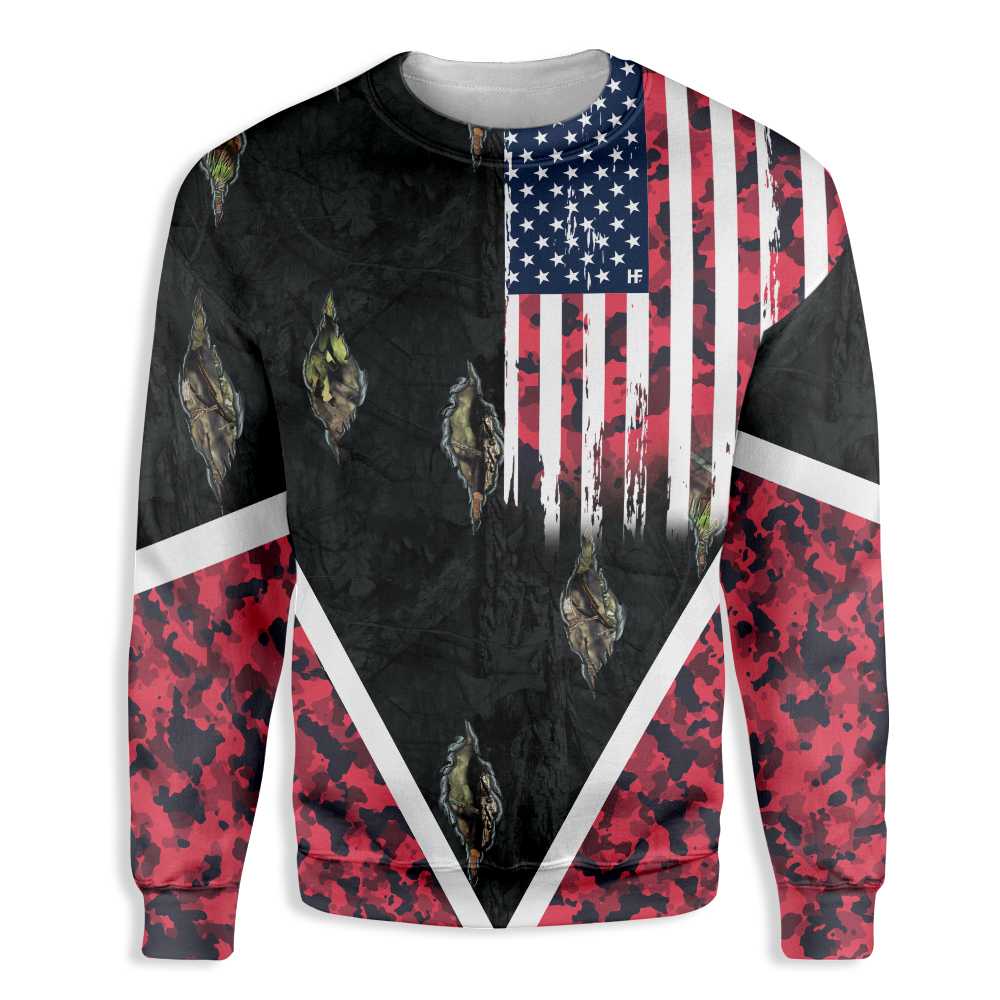 American Hunters Go Hunting Ez26 1610 All Over Print Sweatshirt