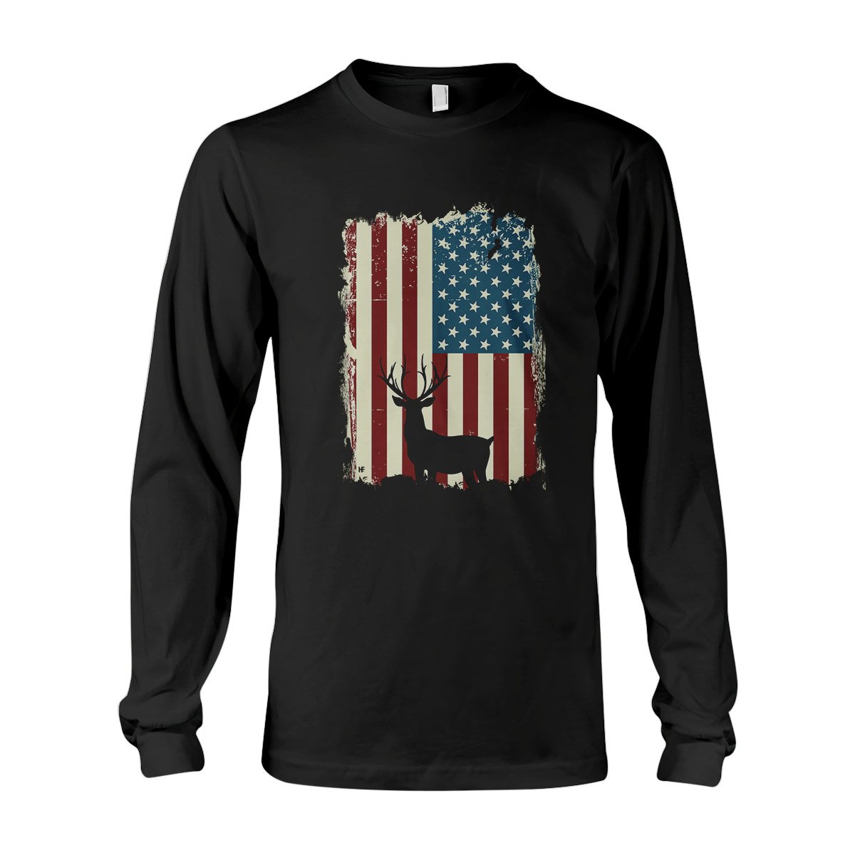 American Deer Hunting Ez03 2808 Long Sleeve T-Shirt