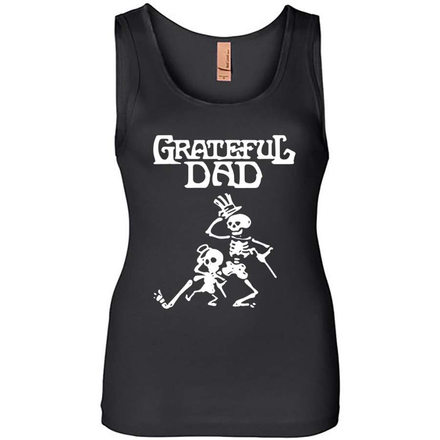 Grateful dad big and small – Womens Jersey Tank