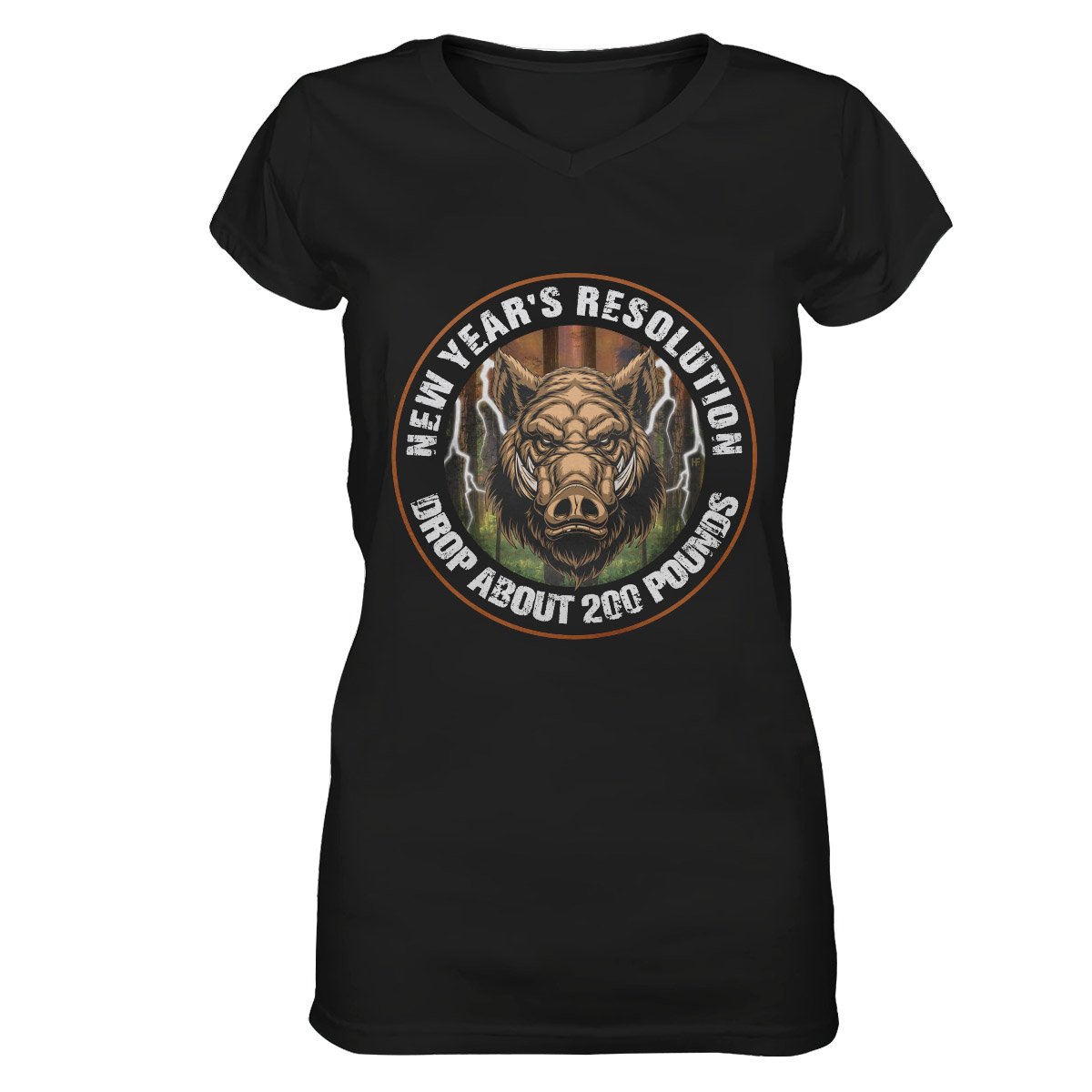 2021 Drop 200 Pounds Boar Hunting EZ26 1612 Women V-neck T-shirt