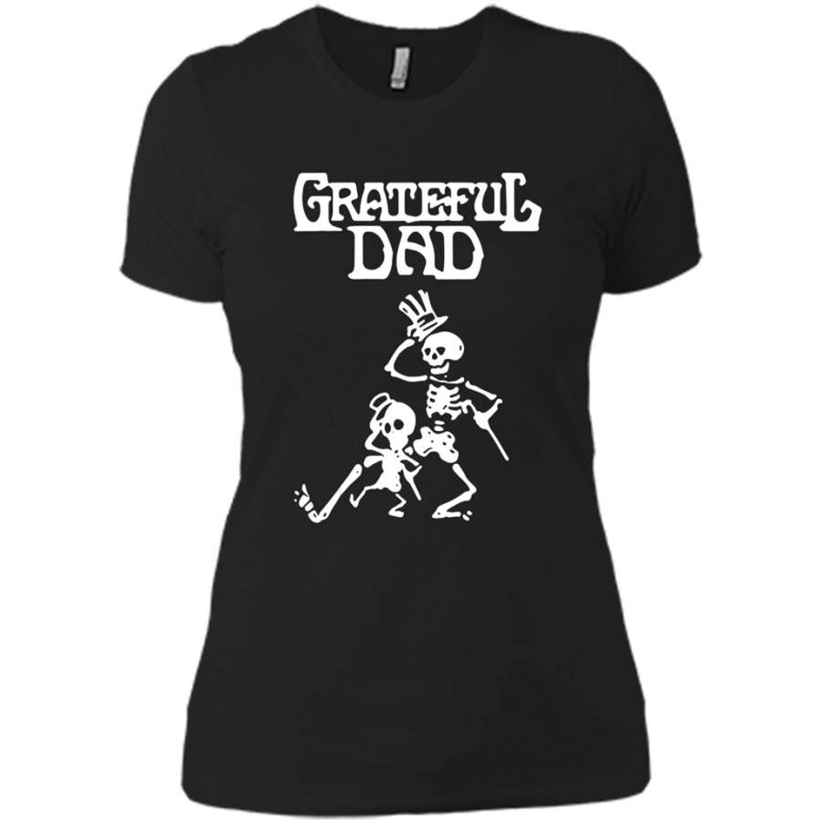 Grateful dad big and small – District Made Ladies Shirt