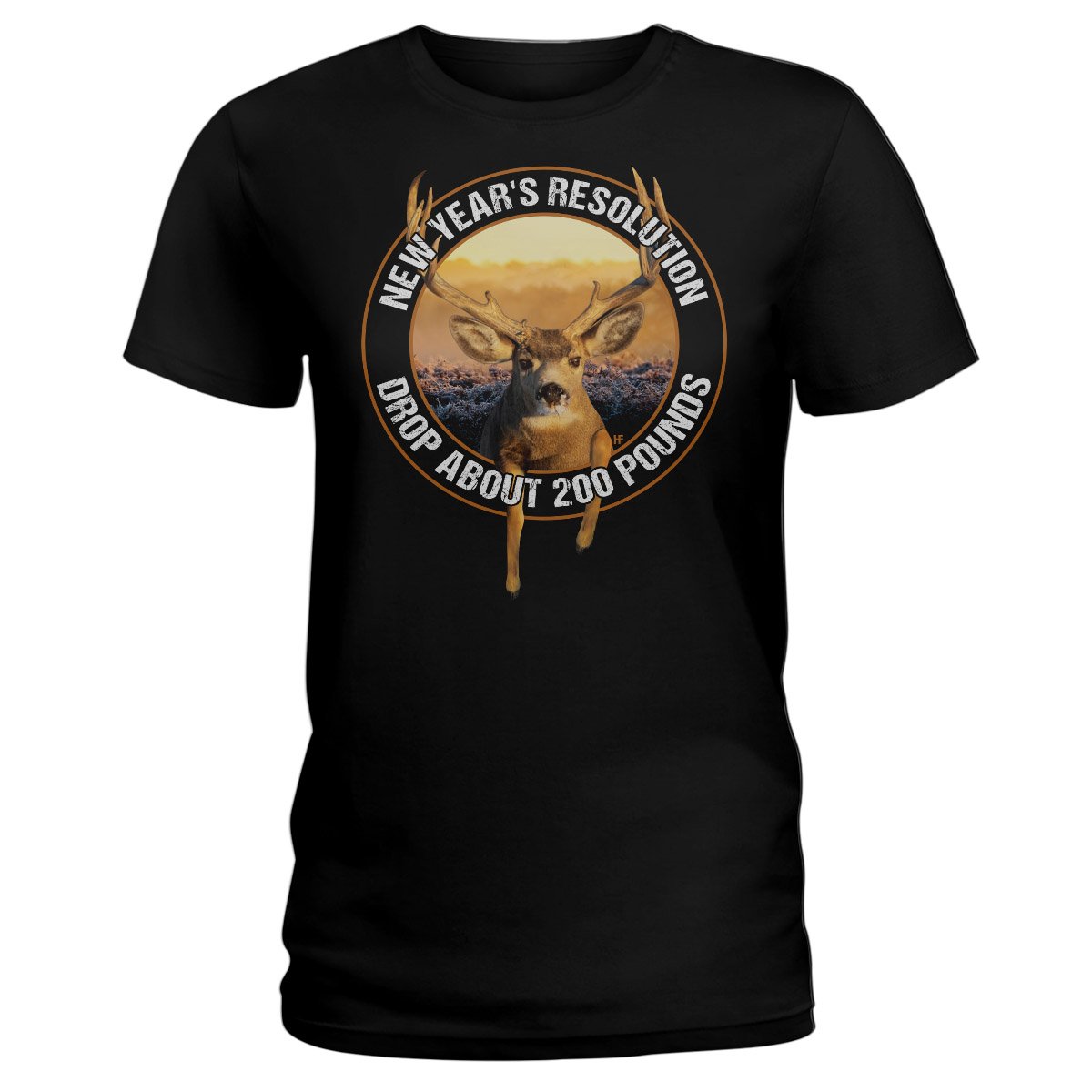 2021 Deer Hunting Resolution EZ26 1612 Ladies T-shirt