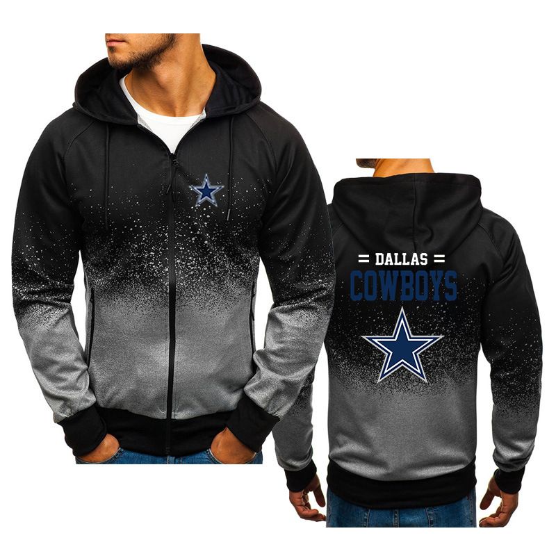 Dallas Cowboys Men’s Gradient Zip Performance Fleece Hoodie