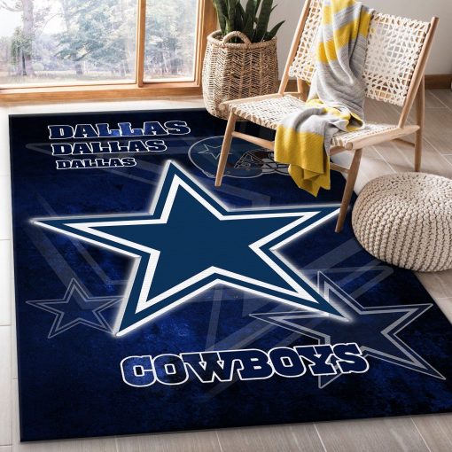 Dallas Cowboys Rug All Over Print Logo Custom Area Rug Carpet Full Sizes Home Living Rug Carpet Decor