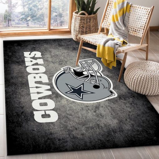 Dallas Cowboys Football Rug All Over Print Logo Custom Area Rug Carpet Full Sizes Home Living Rug Carpet Decor