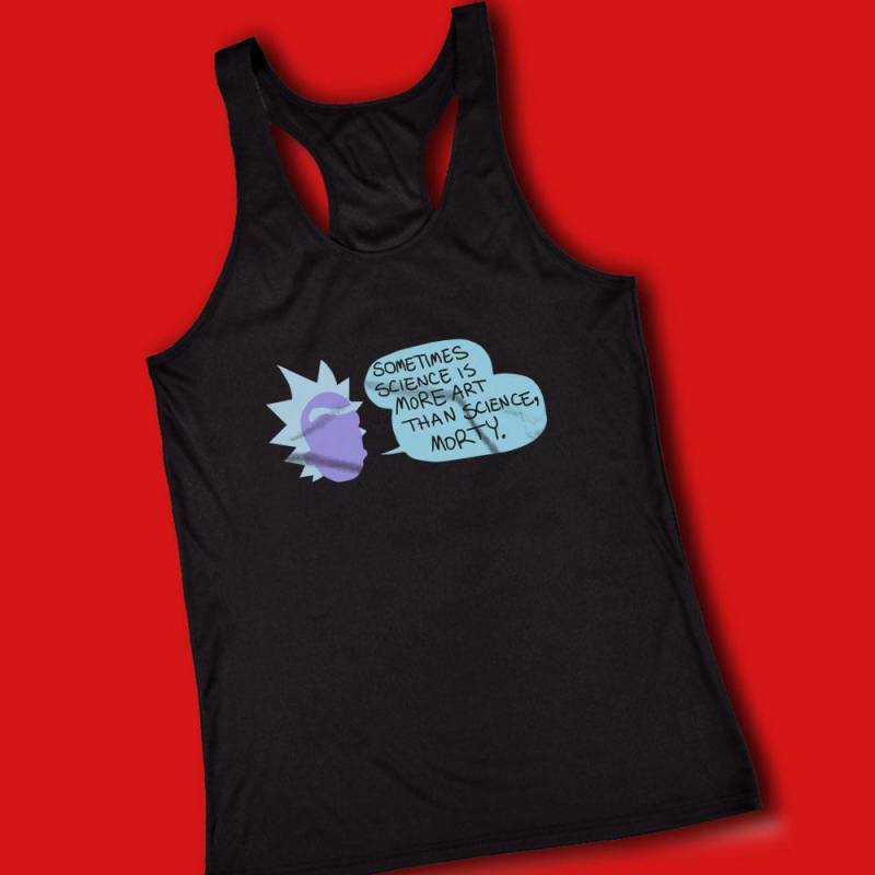 Rick And Morty Rick Sanchez Quote Science Logo Women’S Tank Top